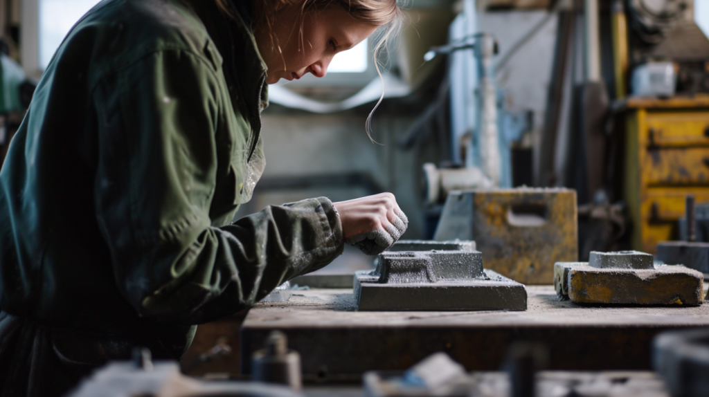 making a mold of the part